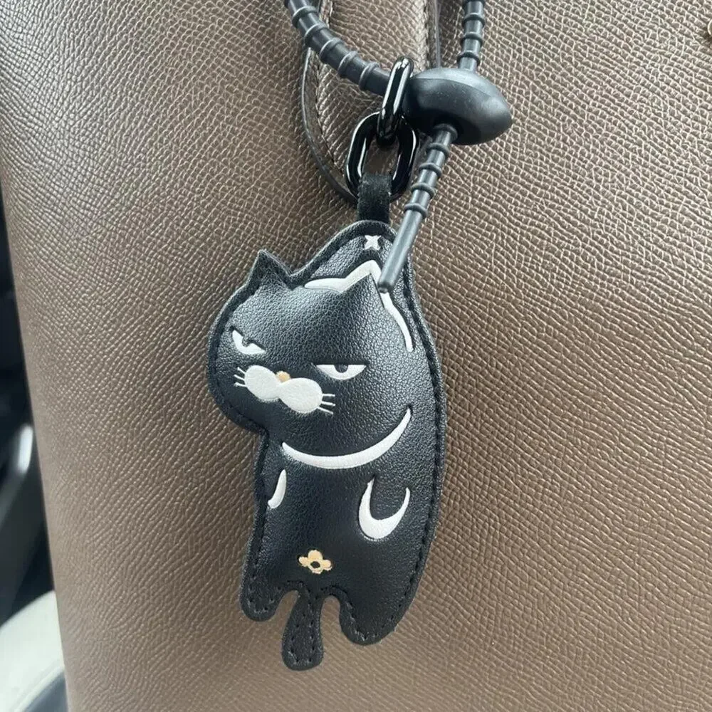 Black Cat Bag Decoration for Handbags, Keychain Accessories for Backpacks, Gift